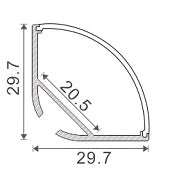 Load image into Gallery viewer, Dotless 20 Corner Aluminum Channel