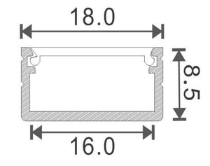 Mini 16 Aluminum Channel